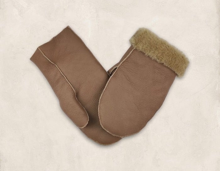 Cappuccino-Beige Handschuhe Für Kinder von Almahats