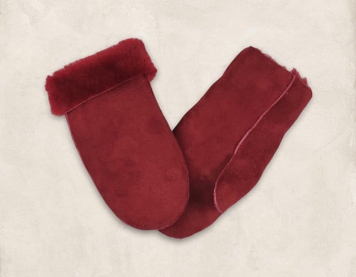 Rot-Burgundy Handschuhe Für Kinder von Almahats