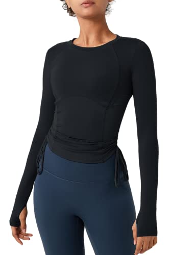 Almaree Gym Oberteil Damen Yoga Kleidung Damen Sport Kleidung Frauen mit Daumenloch XL von Almaree