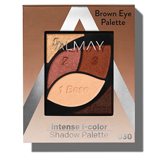 Almay Intense I-Color Enhancing Eyeshadow Palette, Long lasting Primer Enriched Eye Makeup with Antioxidant Vitamin E, Hypoallergen and Cruelty Free, 010 Brown Eyes, 2.8g von Almay