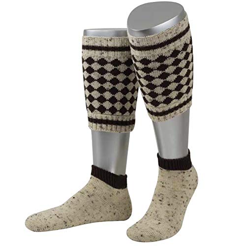 Almbock Trachtensocken Herren Braun - dunkle Tracht Loferl - Wadlwärmer bayerisch fesch von Almbock