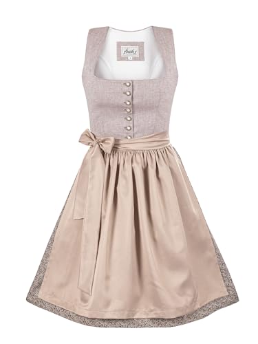 Almbock Dirndl Damen Midi | Dirndl Midi modern Made in Germany | Festliches Trachtenkleid zur Hochzeit oder Oktoberfest in Größe 36 von Almbock