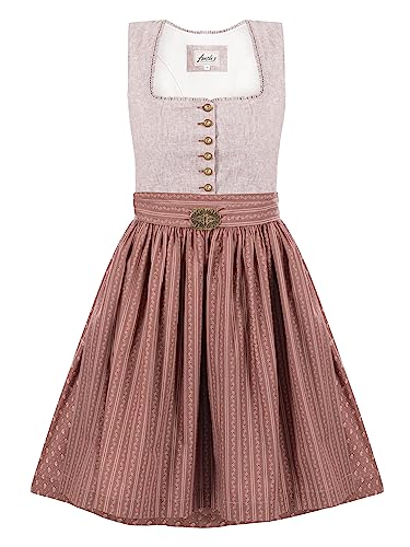 Almbock Dirndl Damen Midi | Dirndl Midi modern Made in Germany | Festliches Trachtenkleid zur Hochzeit oder Oktoberfest in Größe 36 von Almbock