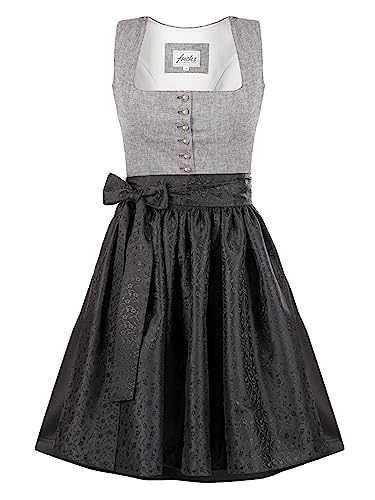 Almbock Dirndl Damen Midi | Dirndl Midi modern Made in Germany | Festliches Trachtenkleid zur Hochzeit oder Oktoberfest in Größe 36 von Almbock