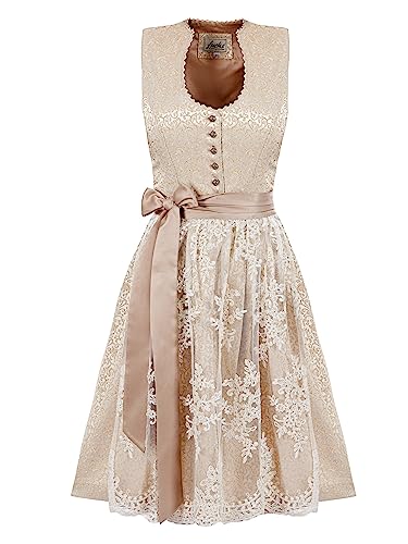 Almbock Dirndl Trachtenkleid | Dirndl Midi für Damen in der Farbe beige Made in Germany | Trachtenkleid Midi für Verschiedene Anlässe Größe 32 Almbock Dirndl Trachtenkleid | Dirndl Midi für Damen in der Farbe beige Made in Germany | Trachtenkleid Midi für Verschiedene Anlässe Größe 32 von Almbock