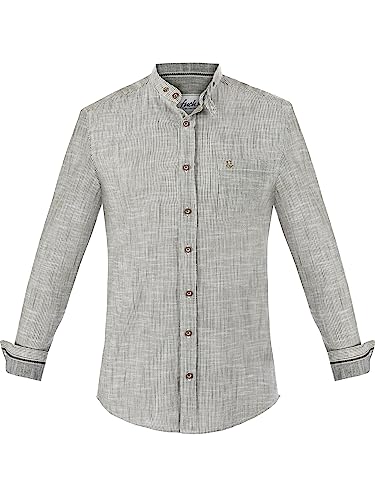 Almbock Exklusive Trachtenhemden | Hemd in grün mit Made in Germany | Hemd Langarm zur Hochzeit oder Oktoberfest in Größe XL von Almbock