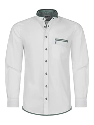 Almbock Oktoberfest Hemden | Trachtenhemd Männer weiß Größe XL von Almbock