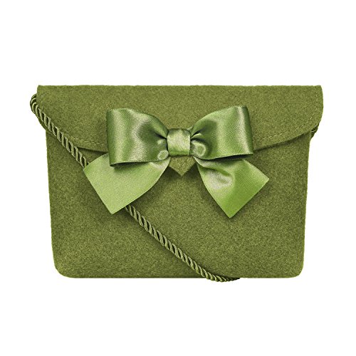 Almbock Trachten-Tasche Lilly in grün moosgrün - Trachtentasche handmade, handgemacht, aus 100% echtem Wollfilz, Tasche mit Schleife Almbock Trachten-Tasche Lilly in grün moosgrün - Trachtentasche handmade, handgemacht, aus 100% echtem Wollfilz, Tasche mit Schleife von Almbock