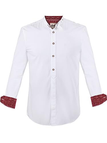 Almbock Trachtenhemd modern | Hemd festlich elegant in Farbton weiß Made in Germany | Hemd für Hochzeit oder andere Anlässe in der Größe S von Almbock