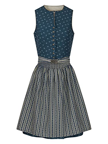 Almbock Trachtenkleider modern | Dirndl festlich elegant in Marine Farbton Made in Germany | Dirndl Hochzeit oder andere Anlässe in der Größe 36 von Almbock