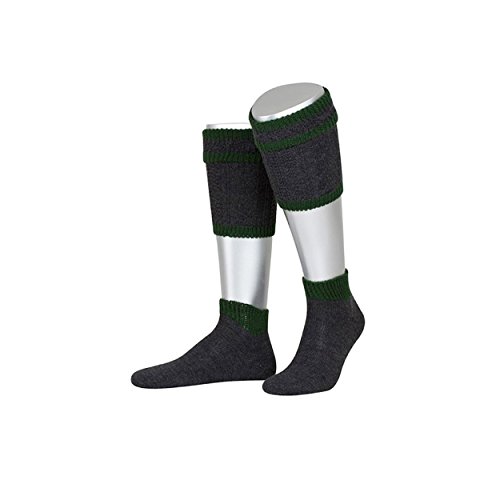 Almbock Trachtensocken Herren schwarz - Trachtensocken Herren kurz - Trachten Stulpen in den Größen 40, 41, 42, 43, 44, 45, 46, 47 von Almbock