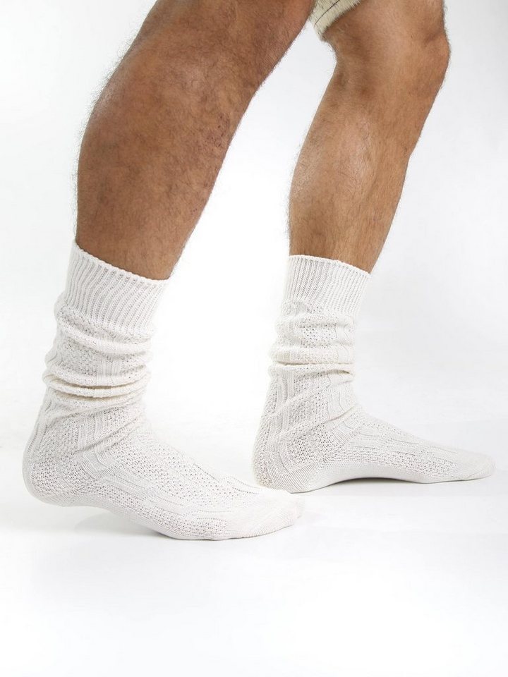 Almbock Trachtensocken Trachten Socken kurz (1-Paar) naturfarben von Almbock