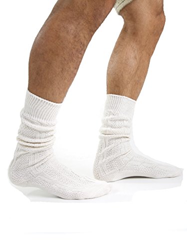 Almbock Trachtenstrümpfe Herren (39-41, Trachten Socken kurz | 41) von Almbock