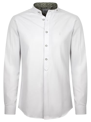 Almbock Traditionelles Trachtenhemd - Hemd für Herren elegant in weiß Made in Germany - Festliches Trachtenhemd für Verschiedene Anlässe Größe 3XL von Almbock