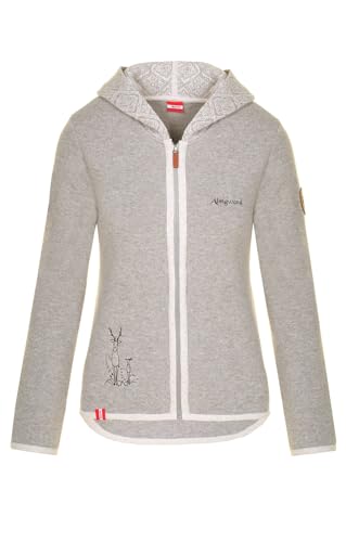 Almgwand Damen Strickjacke EPZIRLERALM hellgrau 34 von Almgwand 1928