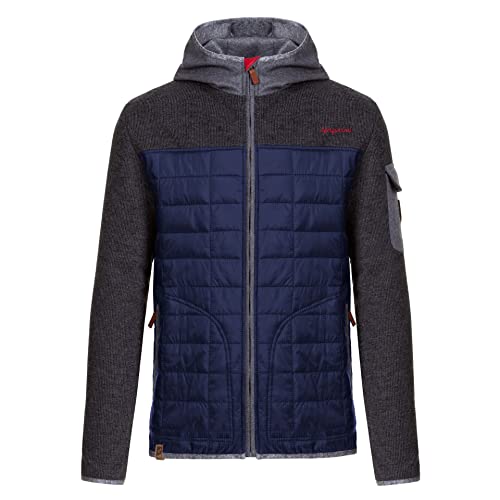 Almgwand M Hehlenkopf Colorblock-Blau-Grau - Primaloft Stylische hochwertige Herren Hybrid Kapuzenjacke, Größe 56 - Far von Almgwand 1928