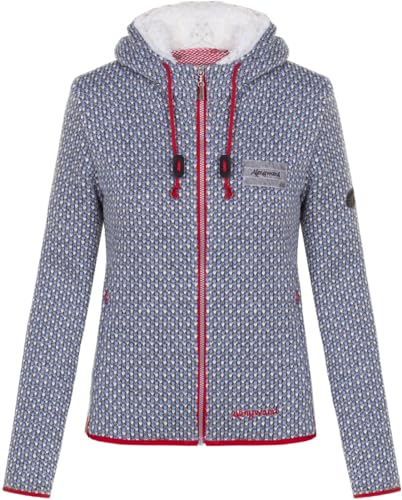 Almgwand W Münsterhöhe Blau, Damen Ponchos und Capes, Größe 42 - Farbe Light Blue - Beige von Almgwand 1928