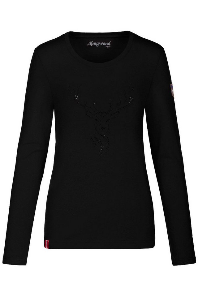 Almgwand Outdoorbluse Longsleeve Damen - DREILÄNDERALM - schwarz von Almgwand