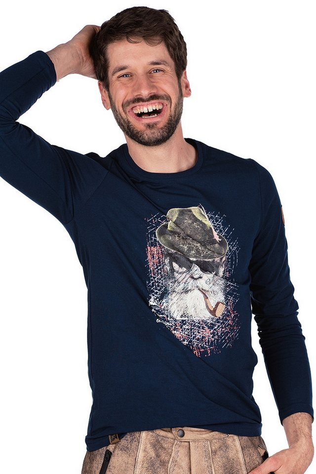 Almgwand Outdoorjacke Longsleeve Herren - SEIDLALM - dunkelblau von Almgwand