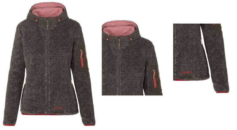 Almgwand Strickjacke Almgwand Kübelspitz Damen Strickjacke Teddy Fleece Jacke 625217AD von Almgwand