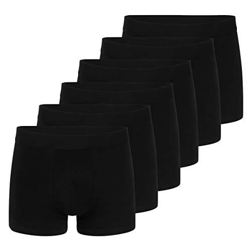 Almonu - Organic Cotton - Retro Short/Pant - Webgummibund - 6er Pack (L Schwarz) von Almonu