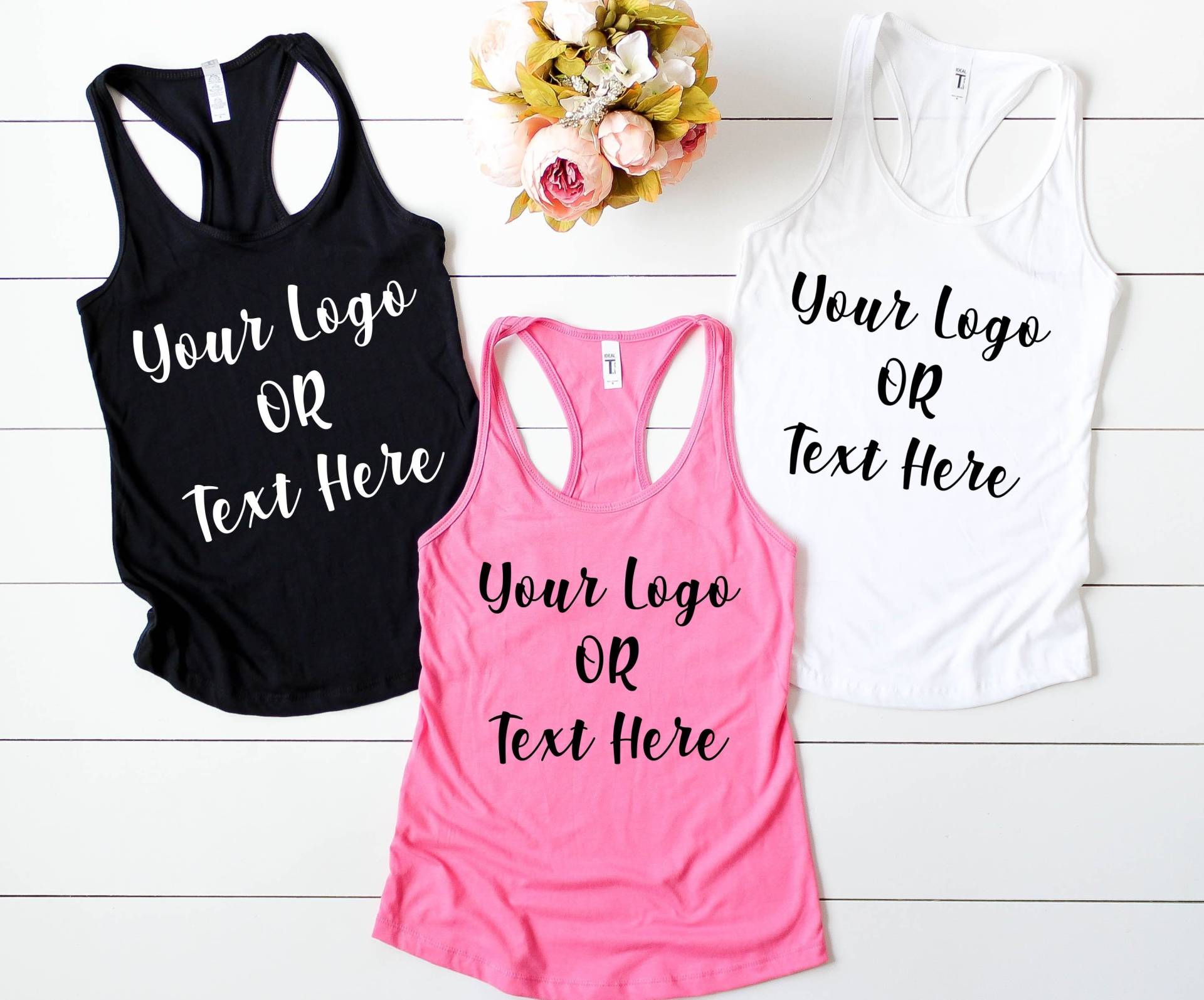 Benutzerdefinierte Text Oder Logo Auf Tops Und T-Shirts, Benutzerdefinierte Logo, Text, Brautjungfer Tank Top, Bachelorette Party Shirts Benutzerdefinierte Text Oder Logo Auf Tops Und T-Shirts, Benutzerdefinierte Logo, Text, Brautjungfer Tank Top, Bachelorette Party Shirts von AlmostObsession