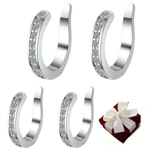 Fixura Ohrclips (kein Piercing erforderlich), 1pairs, Metall, nein von Almpuxee