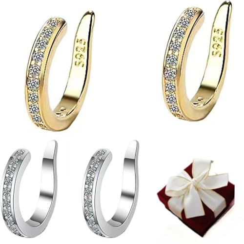 Fixura Ohrclips (kein Piercing erforderlich), 1pairs, Metall, nein von Almpuxee