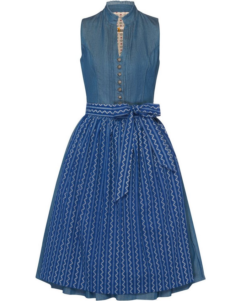 Almsach Dirndl Midi Dirndl in Jeansoptik Almsach Dirndl Midi Dirndl in Jeansoptik von Almsach