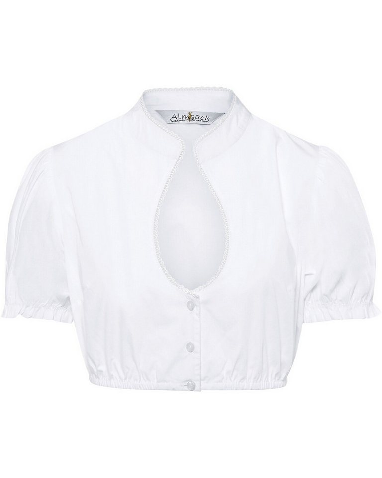 Almsach Dirndlbluse Dirndlbluse mit Puffärmel von Almsach