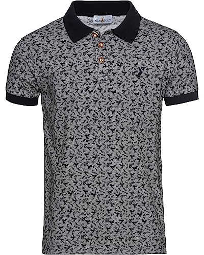 Almsach Poloshirt mit Hirsch Grau XXL von Almsach