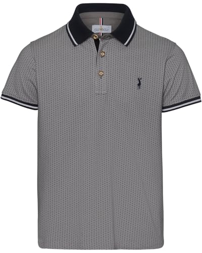 Almsach Trachten-Poloshirt Grau L von Almsach