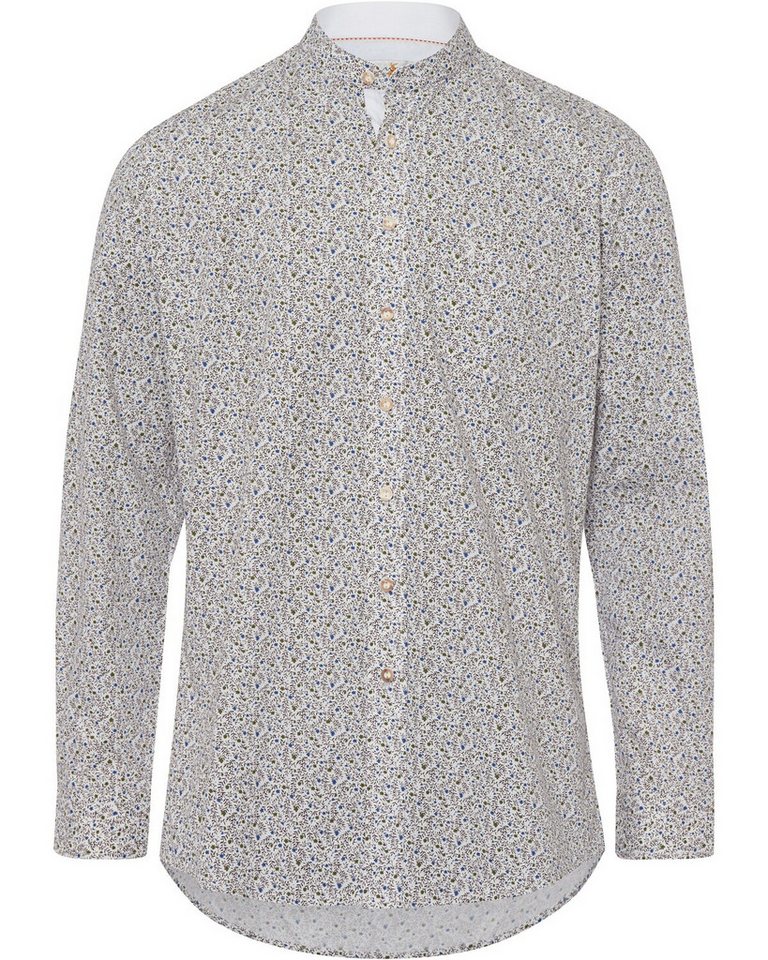 Almsach Trachtenhemd Stehkragenhemd Blumenprint von Almsach