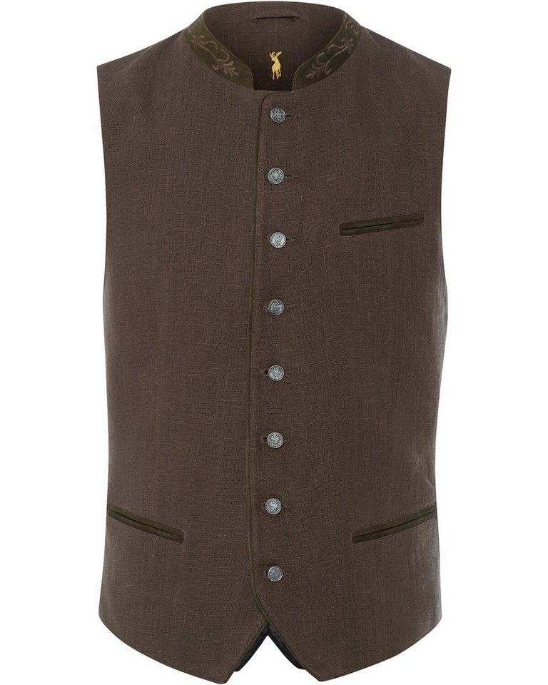 Almsach Trachtenweste Leinenweste von Almsach