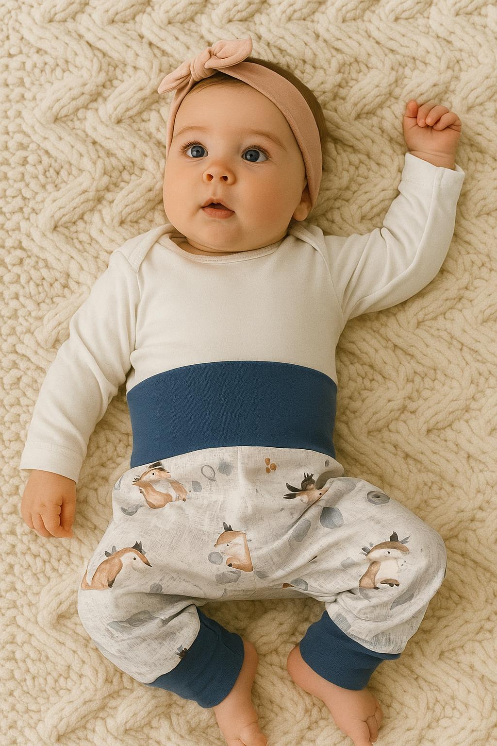 Babypumphose Pumphose Mitwachshose Bohotiere Waldtiere Babypumphose Pumphose Mitwachshose Bohotiere Waldtiere von Almstuebchen
