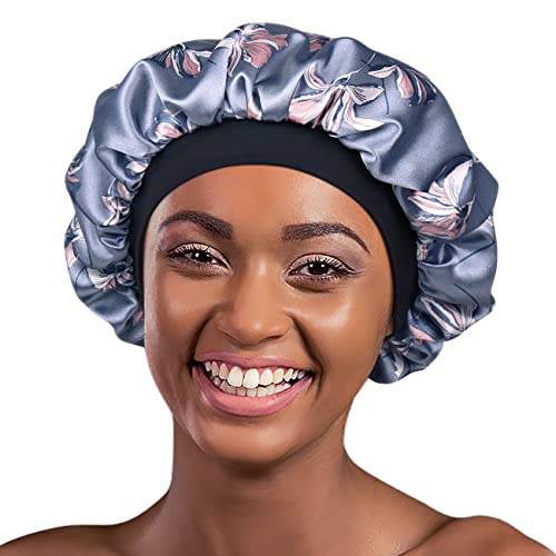 Alnorm Satin Nightcap zum Schlafen Frauen Classic Silk Motorhaube mit Soft Elastic von Alnorm