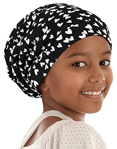 Alnorm Satin gefütterte Kindermütze Schlabbermütze Sleep Hair Wrap für Mädchen mit lockigem Haar von Alnorm