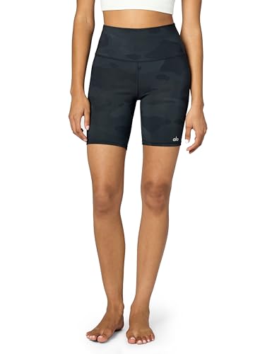 Alo Damen High Waist Vapor Shorts, Camouflage schwarz, Klein (1391er Pack) von Alo Yoga