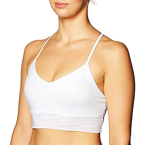 Alo Yoga Damen Lavish BH, Weiß glänzend/Weiß, Large von Alo Yoga