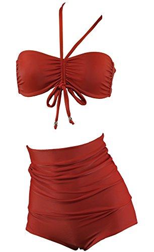 Aloha-Beachwear Damen Bikini A2003 Rot Gr. 40 von Aloha-Beachwear