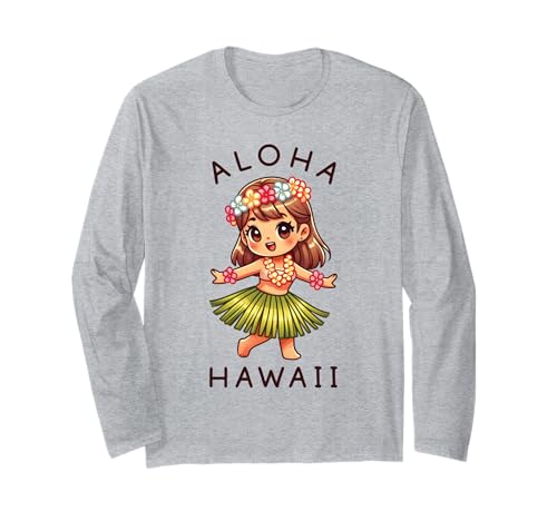 Aloha Hawaii Hawaii Cute Hula Dance Dancer Girl Kids Girls Langarmshirt Aloha Hawaii Hawaii Cute Hula Dance Dancer Girl Kids Girls Langarmshirt von Aloha Hawaii Hawaiian Island Hula Dancer Shirt