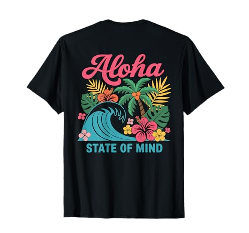 Aloha State of Mind Hawaii-Strand-Palme, Retro-Design, für Damen T-Shirt von Aloha Hawaii Hawaiian Island Vacation Beach Lover