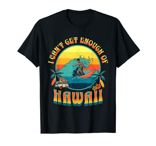 Retro Hawaii Surfen Herren Damen Kinder Hawaii Retro Sonnenuntergang T-Shirt von Aloha Local Hawaiian Hawaii Island Beach Tees