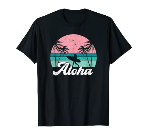 Aloha Surfer Girl Hawaii Vintage Hawaii Surfen Süß T-Shirt Aloha Surfer Girl Hawaii Vintage Hawaii Surfen Süß T-Shirt von Aloha Surfer Girl Hawaii Vintage Hawaiian Surf Tee