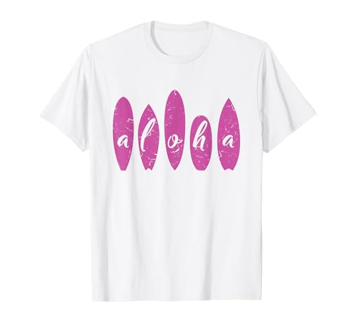 Aloha Surfen, Strand Surfbrett Frauen Mädchen Hawaii Surfer T-Shirt Aloha Surfen, Strand Surfbrett Frauen Mädchen Hawaii Surfer T-Shirt von Aloha & Hawaii Vacation by Art Like Wow