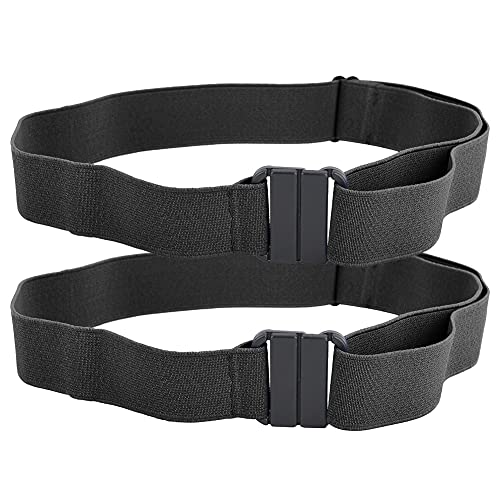 Alomejor 2PCS No Buckle Stretch Belt Lässig Unisex Männer Frauen Taille Gürtel für Fitness Workout Gürtel Kleider Gürtel Kletterkleidung im Freien von Alomejor