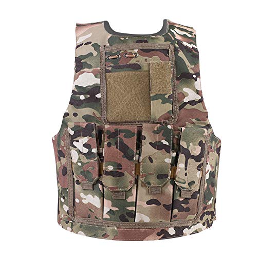 Alomejor Kinder Camouflage Art Kids Security Guard Weste für Kinder Training Military Army Weste(CP) von Alomejor