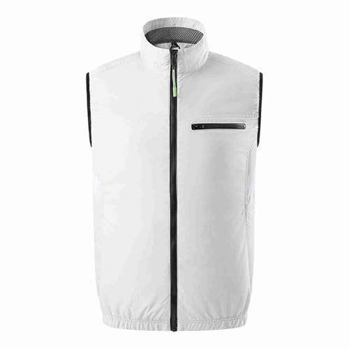 Alomejor Kühlweste Tragbare Klimaanlage Lüfter Weste Elastizitätswraps Doppelte Seite mit Taschen für die Arbeit Im Innenbereich Im Freien Im Freien (2XL) von Alomejor