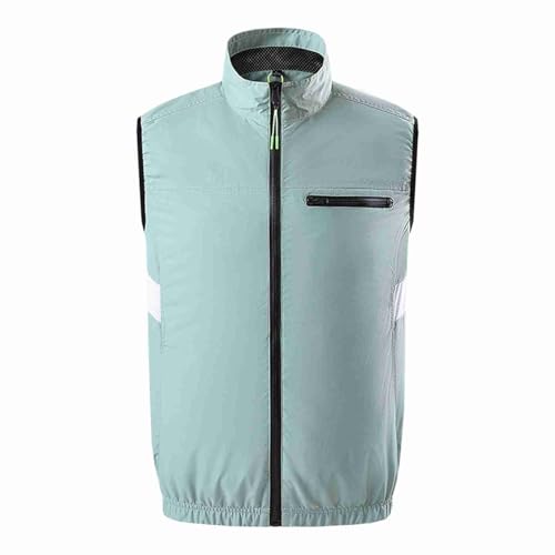 Alomejor Kühlweste Tragbare Klimaanlage Lüfter Weste Elastizitätswraps Doppelte Seite mit Taschen für die Arbeit Im Innenbereich Im Freien Im Freien (4XL) von Alomejor