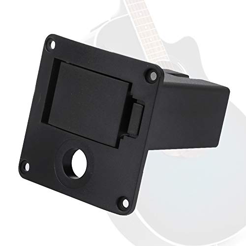 Alomejor Langlebige E -Gitarren -Basis Abholung 9V Batterie Cover Hülle Bag Organizer Box, Soft Company Snap Button Deckung, Einfach zu Ersetzen, Gute Zubehör für Musiker (Square Bajonett) von Alomejor